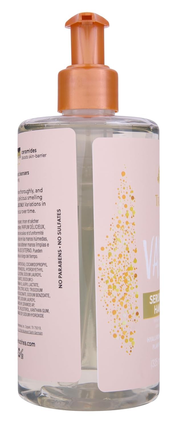 Tree Hut Vanilla Serum Infused Hand Wash, Nourish & Hydrate Hands, Strengthening Skin Care, Long-Lasting Scent, Cleanse & Lock in Moisture, Cermamides, 11 fl oz