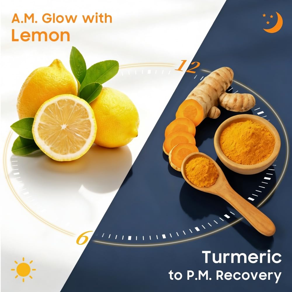 Lemon & Turmeric Soap Bar for Dark Spots, Powered by Kojic Acid & Vitamin C - Deeply Moisturizing with Amino Acids & Shea Butter - SLS Free for Face/Body