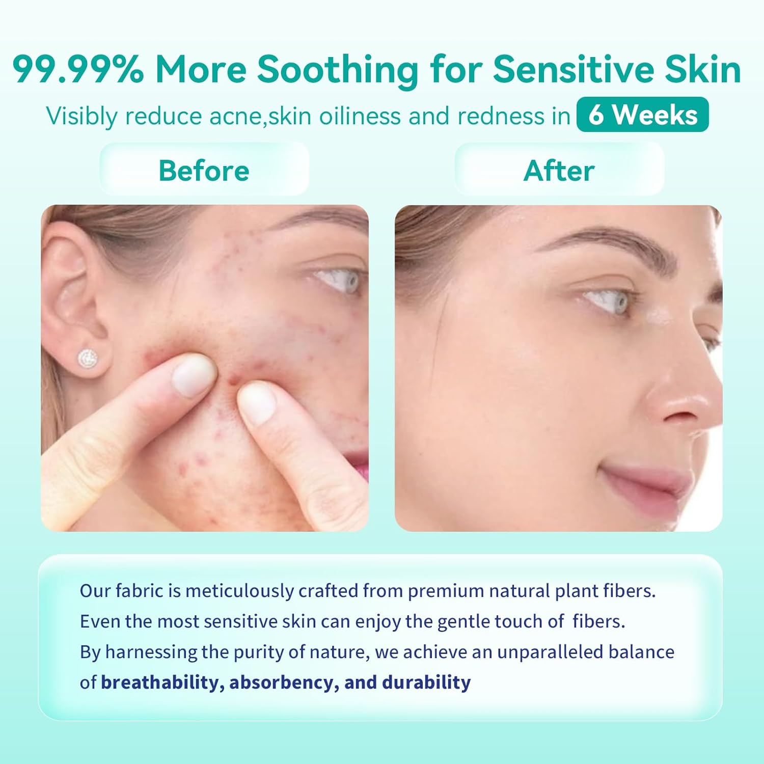 Face Towels, 10"×12" Disposable Face Towel, Face Towelettes XL, Ultra Soft Makeup Remover Dry Wipes, Thick Face Towel for Sensitive Skin, 50 Count (1 Pack)