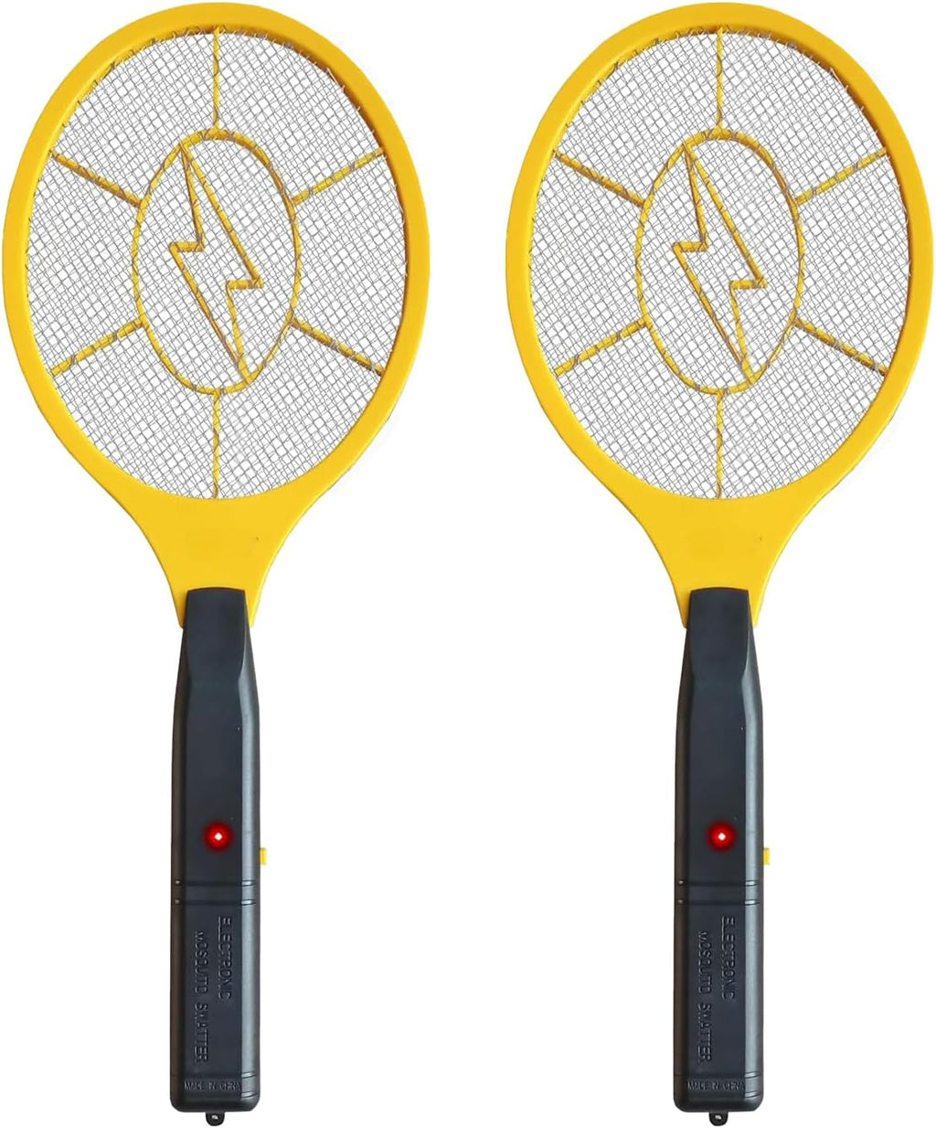 2 Pack Electric Fly Swatter, Bug Zapper Racket for Indoor Pest Control, Handheld Insect Killer Bat Battery Powered Electric Mosquito Swatter for Outdoor and Home