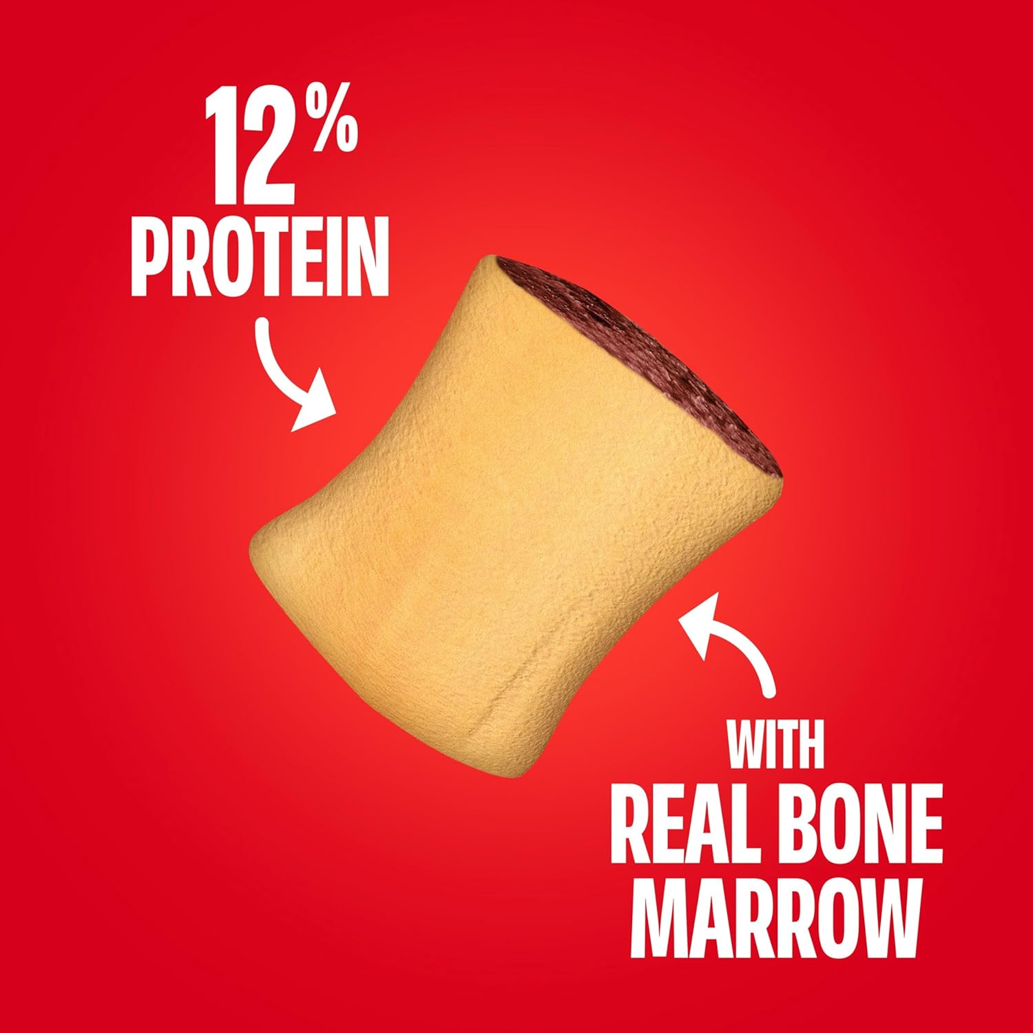 Milk-Bone MaroSnacks Small Dog Treats with Real Bone Marrow, 40 Oz. Canister